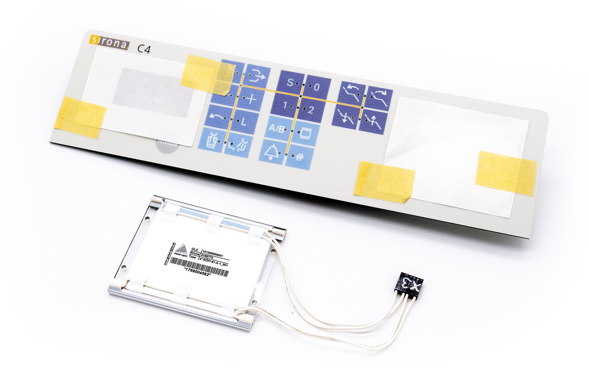 SIEMENS Sirona C4 Bedienpanel mit Filmbeleuchtung - neu - REP-AT ohne Austausch